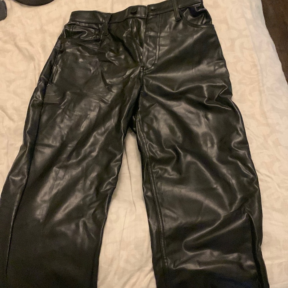 Viral Abercrombie and Fitch leather curve love pants